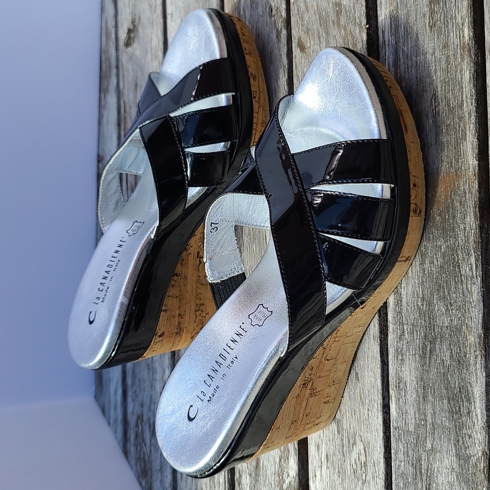 La Canadienne Ladies Wedge sandals Sz. 6.5